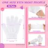 Ramede 30 Pair Exfoliating Glove Double Sided Exfoliating Bath Gloves Pack Nylon Colorful Shower for Men Women Beauty Spa Massage Shower Deep Clean Body Skin Bathing Scrubber Disposable(White) view 2