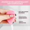 60-Count Compressed Facial Sponges With Container, Heart Shape Face Sponge, 100% Natural Pads for Cleansing, Massage, Pore Exfoliating Mask, Makeup Removal (Pink) view 2