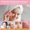 60-Count Compressed Facial Sponges With Container, Heart Shape Face Sponge, 100% Natural Pads for Cleansing, Massage, Pore Exfoliating Mask, Makeup Removal (Pink) view 4