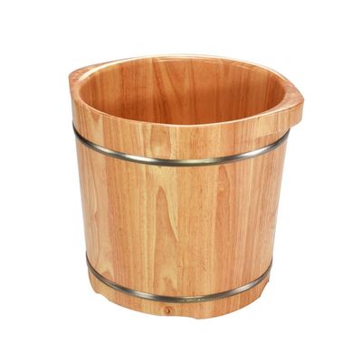 ENWIND Foot Bath Spa Foot Tub Spa, Unisex Pedicure Foot Basin Foot Bath,Double Foot Design Soak,Oak Wood Parental Gift