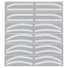 6 Pairs Eyebrow Auxiliary Stickers Disposable Adhesive Eyebrow Template Sticker Female Disposable Adhesive Eyebrow Template Sticker view 1