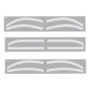 6 Pairs Eyebrow Auxiliary Stickers Disposable Adhesive Eyebrow Template Sticker Female Disposable Adhesive Eyebrow Template Sticker view 3