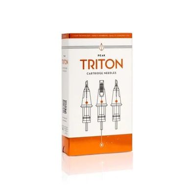 Peak Triton Tattoo Cartridge Needles #10 (0.30mm) 3 Bugpin Super Tight Liner Extra Long Taper (7.5mm), Professional Premium Tattooing Supplies, Box 0f 20