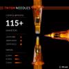 Peak Triton Tattoo Cartridge Needles #10 (0.30mm) 3 Bugpin Super Tight Liner Extra Long Taper (7.5mm), Professional Premium Tattooing Supplies, Box 0f 20 view 4