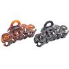 Parcelona French Love Medium 3" Celluloid Acetate Claw Clips Covered Spring Durable Fashion Hair Styling Clips Women Hair Accessories Girls Hair Clips (Tortoise Shell-Black 3") view 1