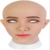 BINOT Kathy Female Fake Face Realistic Silicone Fake Head for Crossdresser, Halloween Decoration, Parties, Fall Festival Beauty's face Shape,Tan,no Makeup view 4