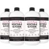 MAXTITE Pure Vegetable Glycerin - 1 Gallon (4 Pack, 32 fl oz) - Natural Food Grade for Cosmetics, Skin, Hair, Crafts, Cooking and More - from USA Seed Oils view 1