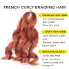 Ginger French Curl Braiding Hair 10 Inch Curly Braiding Hair Pre Stretched 8 Packs French Curl Crochet Braids for Box Braids with Curly Ends for Black Women (350) view 2