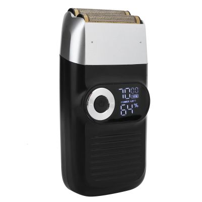 , Double Foil Rechargeable Electric Electric Shavers for Men, Low Noise Powerful Electric Foil and Bald Shavers Beard Trimmer for Close, Smooth Shaving