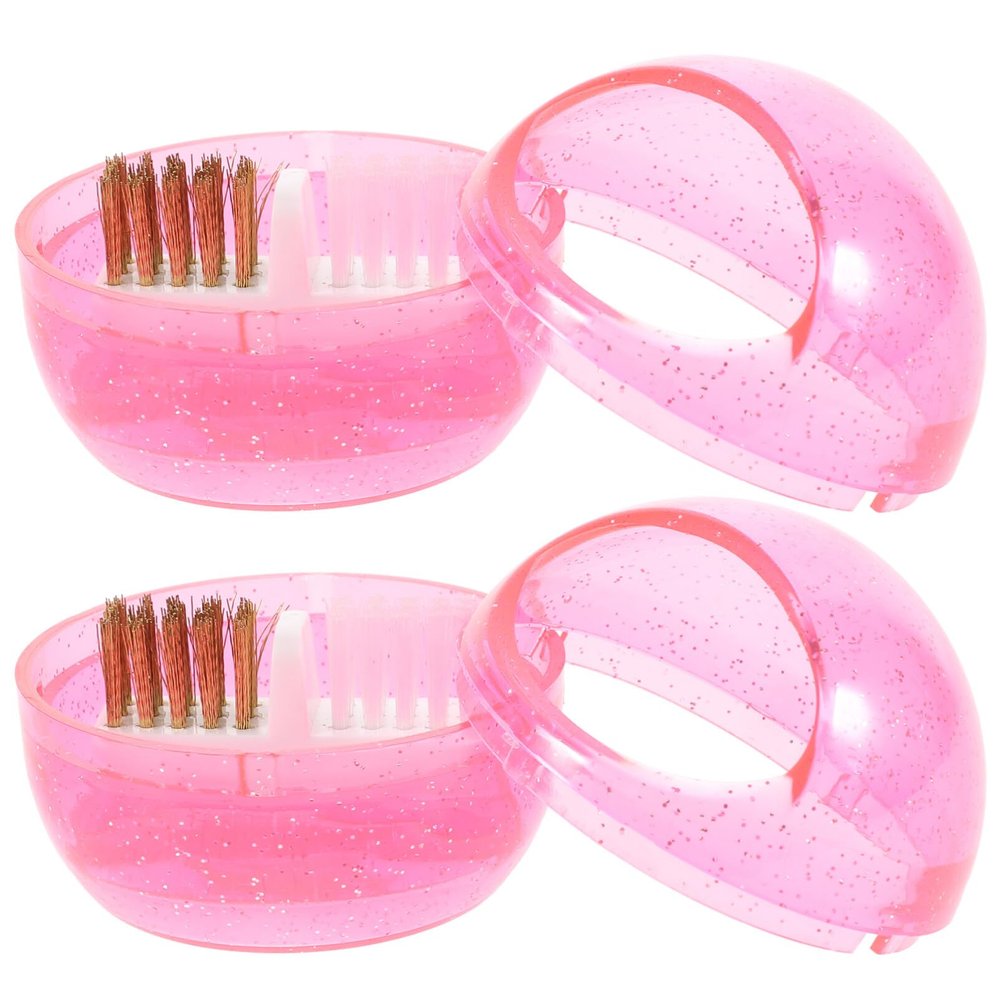 Beaupretty 2pcs Nail Drill Bits Cleaning Brush Professional Nail Drill Bit Cleaners for Easy to Clean Maintain Dust- Design