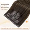 Full Shine Clip In Hair Extensions Real Human Hair view 3