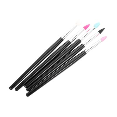 FRCOLOR 5Pcs Silicone Eyeshadow Brush makeup applicator lip applicator cleaning sponge Silica gel Makeup Eyebrow Lipstick eye makeup sponge eye blending Cosmetics Brush mix