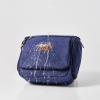 AGDHERSNVX Canvas Toiletry Bag for Men Shaving Dopp Kit Bulk Travel Hanging Makeup Organizer with Sturdy Metal Hook Portable Cosmetic Bag for Women with Large Capacity Blue view 4