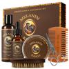 Melanin Kings Beard Grooming Kit for Men - Formulas With Ancient African Natural Ingredients | Beard Wash, Oil, Balm, Brush, Comb, Trimming Scissors view 1