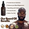 Melanin Kings Beard Grooming Kit for Men - Formulas With Ancient African Natural Ingredients | Beard Wash, Oil, Balm, Brush, Comb, Trimming Scissors view 4