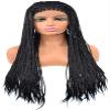 ArQray Wigs Gifts for Women European and Three Braided Pigtail Wig lace Front Hair lace Front Wig Africa Natural Full Wig Long Wave Wig view 1