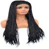 ArQray Wigs Gifts for Women European and Three Braided Pigtail Wig lace Front Hair lace Front Wig Africa Natural Full Wig Long Wave Wig view 2