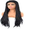 ArQray Wigs Gifts for Women European and Three Braided Pigtail Wig lace Front Hair lace Front Wig Africa Natural Full Wig Long Wave Wig view 3