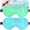 BeeVines Gel Eye Mask, 2 Pack Cooling Ice Masks for Puffy Eyes for Men & Women, Cold & Warm Compress for Post Surgery, Puffiness, Allergies, Sinuses & Migraines Treatment(Blue & Green) view 1