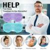 BeeVines Gel Eye Mask, 2 Pack Cooling Ice Masks for Puffy Eyes for Men & Women, Cold & Warm Compress for Post Surgery, Puffiness, Allergies, Sinuses & Migraines Treatment(Blue & Purple) view 2