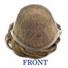 Curve Hair Toupee for Men Human Hair Replacement System Transparent Lace Mens Toupee Lace Front Thin Skin Men Hair Piece Unit Natural Wigs For Men (7''X9'', #7 Very Light Brown) view 4