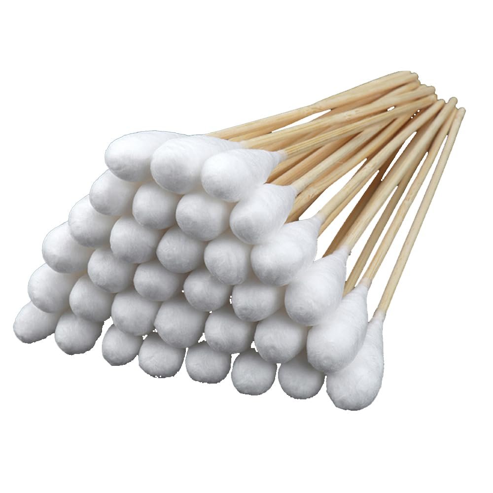400Pcs Long Cotton Swab with Large Tip (20cm) Esthetician Supplies Disposable Cotton Swabs for Gynecology