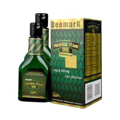 Deemark Herbal Hair oil premium for Hair Growth and Hair Fall Control with Natural Herbs | Promotes Hair Growth & Reduces Hair Fall | For Men & Women | Pack Of 2