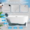 Poemland Luxury Thick Full Body Bath Pillows Mat & Cushion for Bathtub Headrest Neck Shoulder Support Comfort Relaxation Spa Accessories Perfect for a Spa Soak in Bathtub (White) view 3