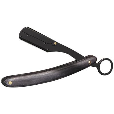 Beaupretty Wooden Handle Barber Razor Holder for Men Shaving Vintage Style Multipurpose Manual Razor for Beard and Face