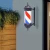 Barber Pole LED Light,28'' Barber Pole, Hair Salon Rotating Red White Blue LED Strips, Waterproof Save Energy Light, Wall Mount Barber Shop Open Sign view 2