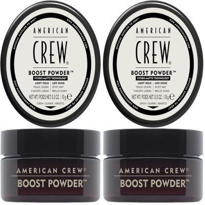 AMERICAN CREW Men's Hair Boost Powder, Provides Lift & Volume, 0.3 Oz (Pack of 2)