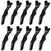 10 Pcs Alligator Hair Clip for Styling Sectioning - Salon Hair Clip for Thick Hair, Plastic Hair Styling Clip with Wide Teeth & Double-Hinged Design (Black) view 1