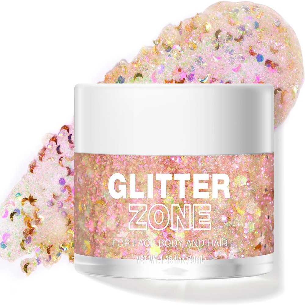 BestLand Body Glitter Gel for Women and Kids  Sparkle Glitter Makeup for Face, Body & Hair  Long Lasting Shimmer Gel for Festival accessories, Rave, Halloween, Party, Mermaid Look (06 Dreamy Galaxy)