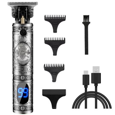 Amebee Hair Trimmer Grooming Electric Hair Cutter Hair Clippers Professional Waterproof Rechargeable Close Cutting T Blade Trimmer USB Rechargeable Cordless Guide Combs Barber Shaving Machine