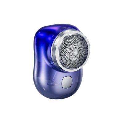 Electric Razor for Men, Mini Shave Portable Electric Shaver, Pocket Size Wet and Dry Washable Razor,Travel Electric Razor, USB Rechargeable Mini Shaver for Boyfriend, Father, Gifts for Men(Blue)