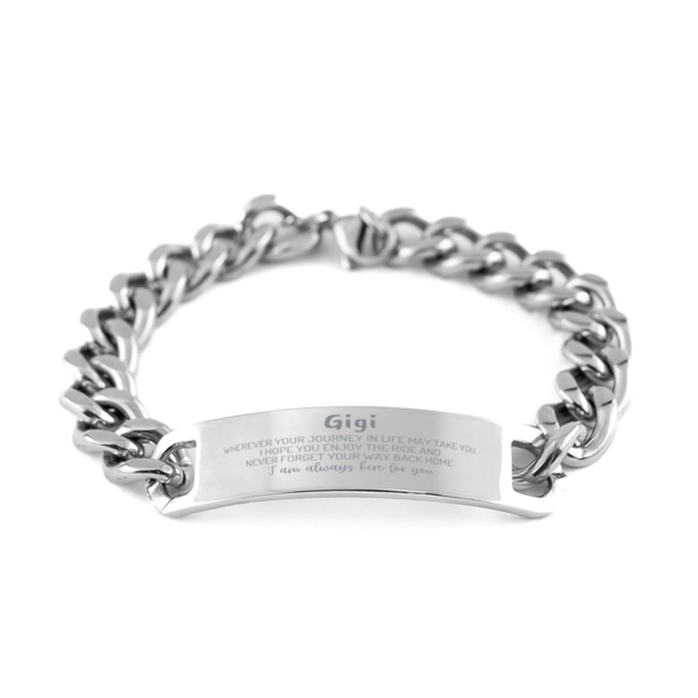 Christmas Thoughtful Gifts for Gigi, Unique Birthday Unique Gifts for Family, Stainless Steel Bracelet for Gigi, Gifts from Loved Ones