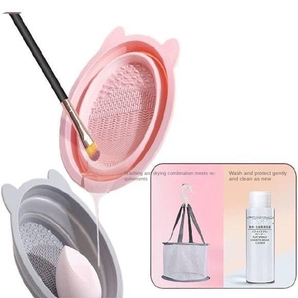 DOOKAA Makeup Brush Cleaning Equipment Silicone Cleaning pad Folding dishwashing Beauty Tools Cleaning Brush pad