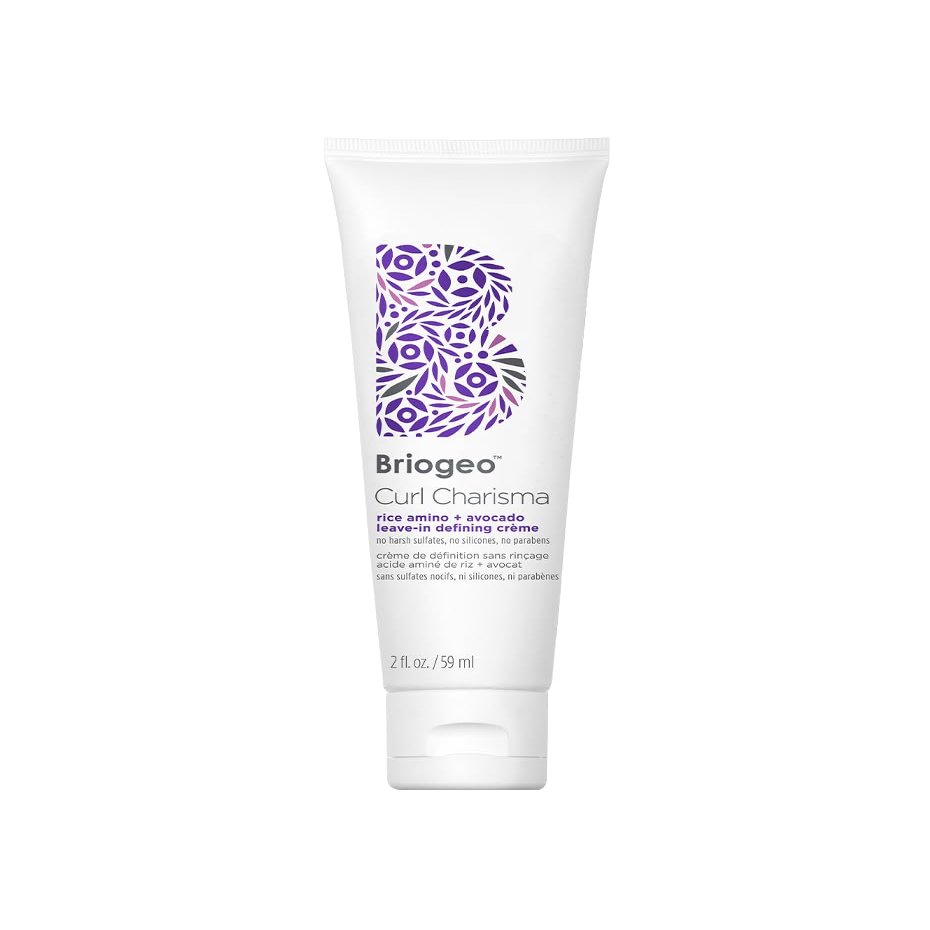 Briogeo Curl Charisma Rice Amino + Avocado Leave-In Defining Crme, Anti Frizz Hair Styling Moisturizer, Leave In Cream for Wavy, Curly, Coily Hair, Boosts Hydration, Vegan, Cruelty-Free