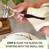 Leaf Shave | The Leaf Razor Grip Sleeve, Pink Swirl - Silicone Razor Handle Grip view 4