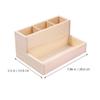 Abaodam Solid Wood Makeup Storage Box Multi-grid Cosmetics Organizer Storage Box Lid view 2