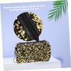 Beaupretty 1pc Sequin Cosmetic Bag Toiletry Bag Pencil Pouch Travel Makeup Large Capacity Makeup Glitter Travel Cosmetics Cosmetic Storage Shining Oxford Cloth view 2