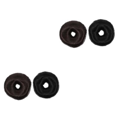 Beaupretty 4pcs Donut Hair Bun Makers Easy Use Styling Tool for Elegant Updos Suitable for All Hair Lengths for Creating Buns Ponytails and More