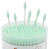 HOMEFOX Green Cotton Swabs Precision Pointed - 600 Count Pointy Organic Cotton Buds Double Side Tightly Wrapped Cotton Tips Paper Stick Soft Gentle Lint-Free Cruelty-Free, Pointy & Round (Green) view 4