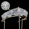 Silver Cubic Zirconia Bride Crown for Women Quinceanera Tiaras Headband Prom Party CZ Sweet 16 Wedding Headpiece Bridal Hair Accessories HB128 view 3