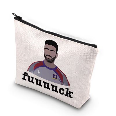 TSOTMO TV Show Inspired Gift Soccer Theme Tv Bag Football Lover Gift Zipper Pouch Makeup Bag (fuuuuck)