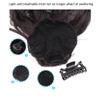 22 Inches Ponytail Wig Hair Extensions Ponytail Extension Claw for Women Curly for Daily Life and Festival for Wemen (Color : Black C) view 3