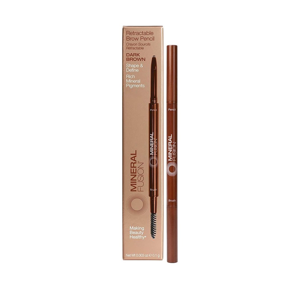 Mineral Fusion Dark Brown Retractable Brow Pencil, 0.1 GR
