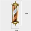 FidemM Light LED Barber Shop Pole Light 37" LED Light with Aluminum Caps Retro Style Illuminating Spinning Sign Red/White/Blue Stripes Wall Lamp view 2