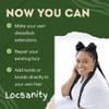 Locsanity Afro Kinky 100% Bulk Natural Human Hair - Braiding Hair for Dreadlocks, Loc Repair, Dreadlock Extensions, Twists, Braids - 8 Inches Long, 1 Oz #1 view 3