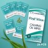 25 Pcs Post Wax Oil Wipes, Wax Remover for Skin Cleanser, After Waxing Care Reduces Redness, Removes Residue, Body & Facial Post Waxing Treatment, Post Wax Care Refill Pack for All Hair Removal view 2